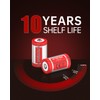 PKNOVA CR123A Battery, 2 Count, CR123A Lithium Batteries, 3 Volt