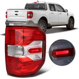 ZSBMP With Halogen Upgrade LED Harness Tail Lights Compatible with Ford Maverick XL XLT 2022 2023 2024 Rear Brake Lamp Signal Assembly OE:NZ6Z13404A (2022-2024 LED Type, Right Passenger Side)