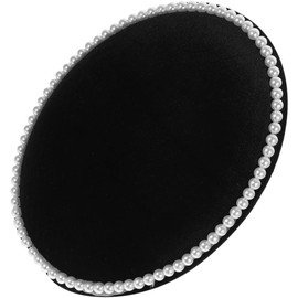 Organizador de Almacenamiento de Pendientes Ovalado en Color Negro Material de Esponja y Tablero de Densidad, Elegante y Funcional para Mantener Joyas Organizadas y Accesibles