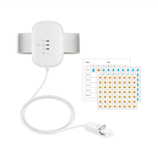 TENQIU Bed Wetting Alarm for Kids, USB Rechargeable, Pee Alarms