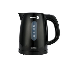 FAGOR Teya Noir Wasserkocher, 1 l, abnehmbarer Filter, automatische Abschaltung und kompaktes Design