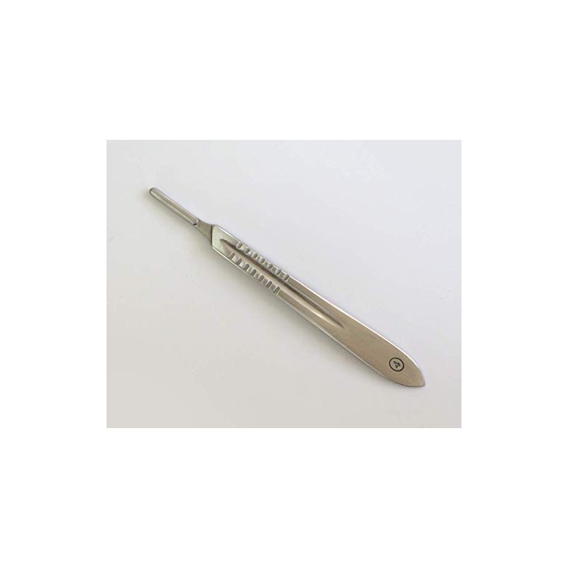 Tredoni Stainless Steel Scalpel Handle Number 4 - Flat Palmar
