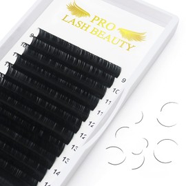 Individual Eyelashes, Volume Eyelashes, D-0.15, 8–15 mm Mix Eyelash Extensions, 8–15 mm Length, C D Curl, Single