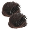 PACKOVE 6pcs Cat Ear Bun Hairpiece Clip Easy Use Chignon