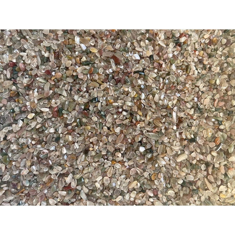 Wholesale Natural Semi Tumbled Mixed Agate Gemstone Chips, Crushed Mini