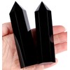 QINJIEJIE Large Obsidian Crystal Tower 4 Inch Healing Stone Crystals
