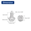 sourcing map Pack of 20 Phillips Hexagonal Flange Bolts M6
