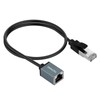 Thzzhnno Cat6 Ethernet Extension Cable 1.6FT, 1000Mbps RJ45 Male to