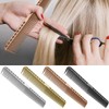 Professional Hair Combs Aerospace Aviation Aluminum Metal Cutting Comb Salon
