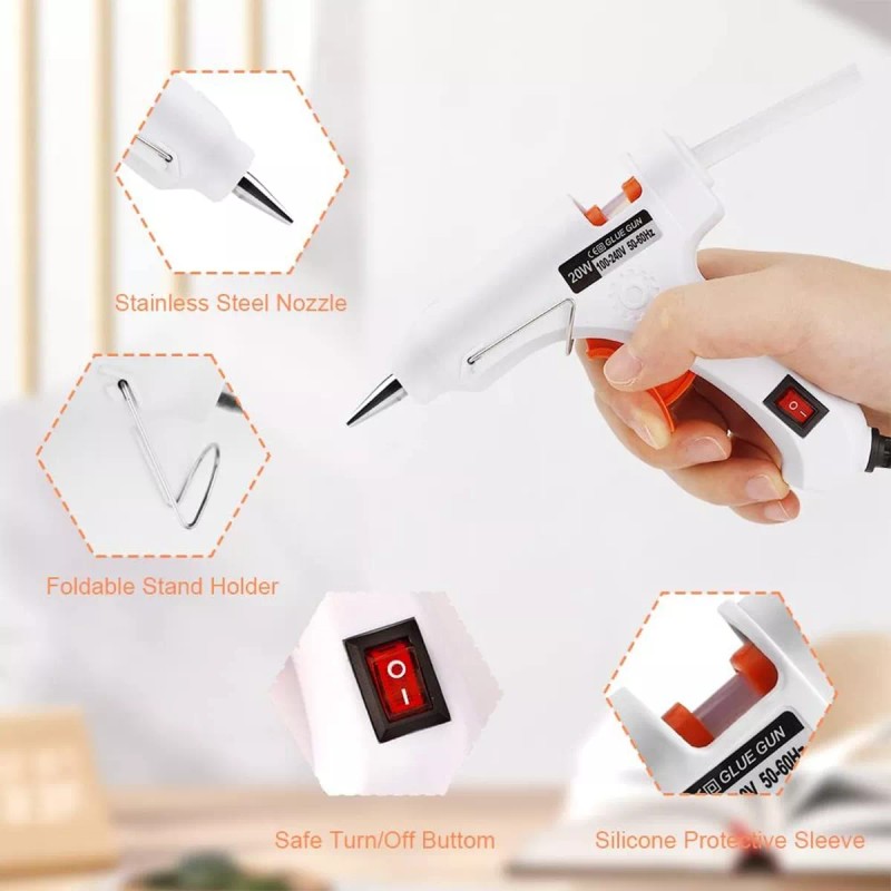 DH Pistola De Silicon Caliente Eléctrica De 40w Con 30
