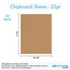 50 Chipboard Sheets 8.5 x 11 inch - 22pt (Point)