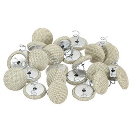 QUARKZMAN Pack of 24 Upholstery Pins Twist Pin, 20 mm Bed Skirt Pins Fabric Covered Button Twist Pins for Throws Bed Skirt Armchair Caddies Furniture Cover Light Grey