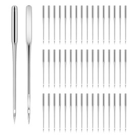 50 Pcs Universal Sewing Machine Needles for Leather&Jeans, Heavy Duty (HAX1 100/16)