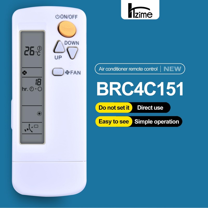 HZIME New BRC4C151 Replacement AC A/C Remote Control Compatible for