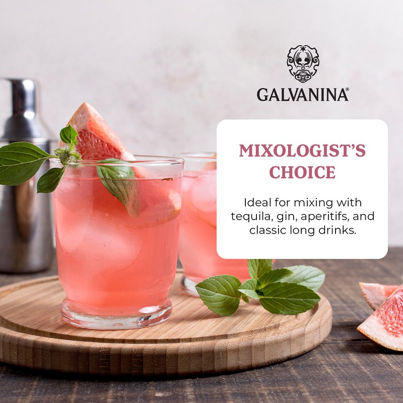 Galvanina Red Grapefruit with Pulp – Premium Organic Italian Sparkling