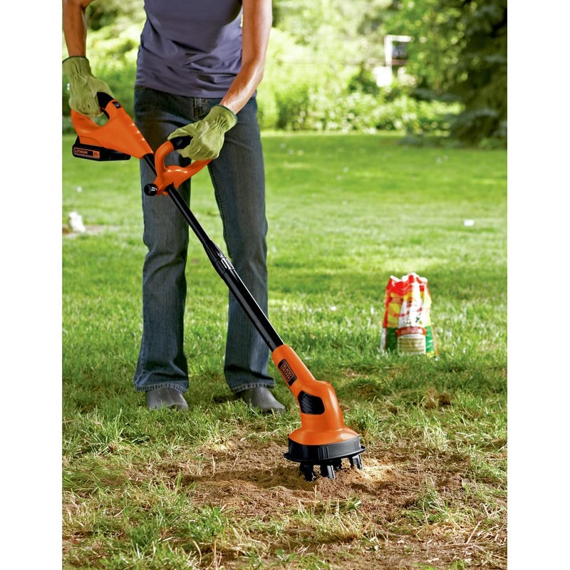 BLACK+DECKER 20V MAX* POWERCONNECT Cordless Garden Tiller Kit, Tool Only