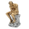 Thinker Statue Retro Style Energetic Lines Stable Nonslip Durable Resin