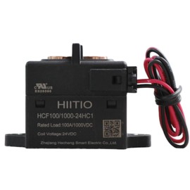 HIITIO High Voltage DC Relays Contactors Ceramic, 100A 1000Vdc High Voltage DC Relay Contactors, ESS, EV Charging, EV/HEV, PV/Solar Power, Wind Power, UL Listed
