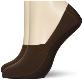 GUNZE TQN839 Tuche Footcover Socks, Ultra Deep Shoes, For Sneakers, Bottom Boa, Set of 2 Pairs, Braun