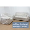 5 Pcs Disposable Furniture Dust Covers with Elastic, Plastic Dust