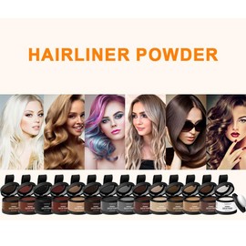 SKYVII Hair Dye For Gray Hair, Hair Blade, Remove Oily Hair, Hairline Powder, Root Touch Up Magical Hair Shadow Powder, Instant Hairline Shadow Cover Up, Follicle Concealer With Puff Touch, Root Cover