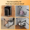 Chenthrall Adjustable Under Cabinet Trash Can Organizer with Soft Close