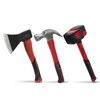 HOUSERAN 3 Piece Hammer Set, 14" Camping Axe, 680g Claw