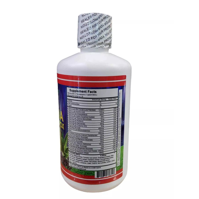G.M.J. JUGO de MORINGA TURMERIC GUANABANA PLUS ANTIOX 32FL.OZ ANTI