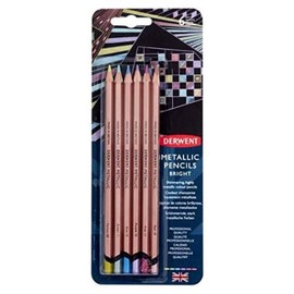 Derwent Metallic Pencil Colours Blister 6 Pack