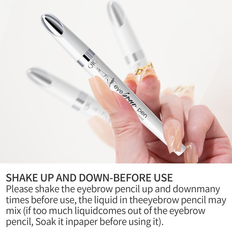Liquid Eyebrow Pencil - Tattoo Eyebrow Pen with Fork-Tips Long-lasting