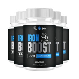 IronBoost 5-Pack Iron Boost Pro for Men - Iron Boost Premium Mens Health Support -300 Caps