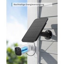 eufy Security eufyCam Solar Panel, Efficient 2.6 W Solar Panel for eufyCam, IP65 Water Protection Class