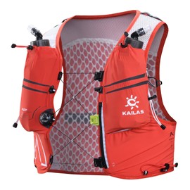 KAILAS FUGA AIR 5 Ⅳ Running Hydration Vest Hydration Pack Lightweight with Two TPU Water Bladders for Women Men Trail Cycling Hiking Berry red S