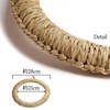 Thousand "Trivet, Natural 28 cm Diameter Big Size Bamboo Leather