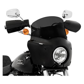 Memphis Shades Dark Smoke 9 Inch Windshield for Road Warrior Fairing: Harley Davidson Dyna 2006 and Later (More Size Options)