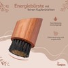 lampox Vegan Face Brush with Fine Copper Wires, Copper Brush,