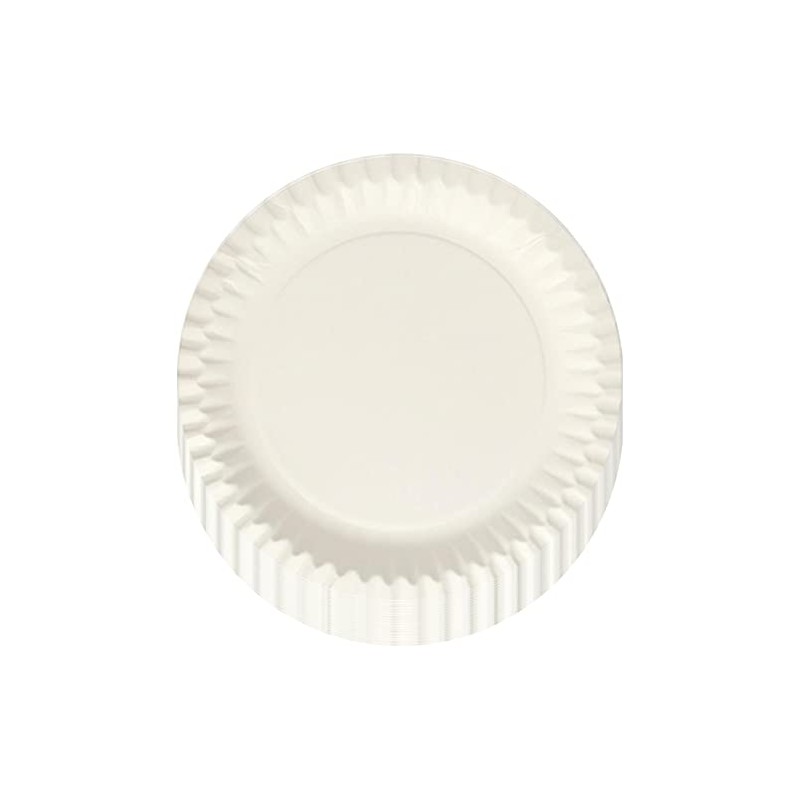 20 Paper Plates White 23 cm