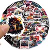 50pcs F1 Racing Stickers for Car Fans, Cool Sports Car