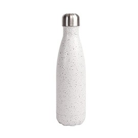 Sagaform Unisex - Adult 5018318 Nils Steel Bottle White/Black 12/24H, 50cl, 7 x 26 cm