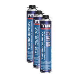 Thermospray Spray Foam Insulation, Closed Cell Expanding Polyurethane Foam for Heat and Acoustic Insulation, High Yield 63 Board Feet, 29 oz. Cans, 3 Pack (3x29 oz.) Gun & Cleaner not Included