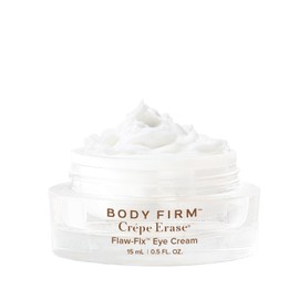 BODY FIRM Crepe Erase Flaw-Fix Eye Cream, Anti-Aging Wrinkle Cream, Supports Puffiness, Dark Circles, Wrinkles, Crepe Skin & Fine Lines, Tired Eyes, Citrus, 0.5 fl oz