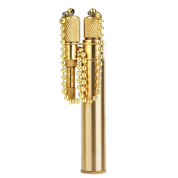 Douglass NEO II EDC Brass Pocket Oil Lighter, Retro Steampunk Design