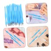 Baluue 24pcs Cuticle Trimmer Stainless Steel Cuticle Remover Forks and