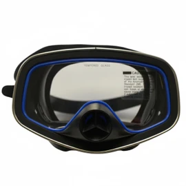 Scuba Choice Scuba Diving Classic Free Dive One-Window Silicone Purged Mask, Black – Tempered Glass Lenses, Adjustable Strap, Durable Silicone Skirt for Comfort and Clear Vision