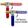 Brass 3/4 Inch PEX Ball Valve, 6PCS