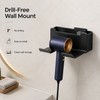 Drill-Free Wall Mount Hair Dryer Holder – Multifunctional Bathroom Organizer