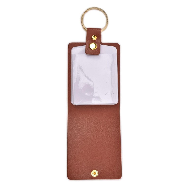 Widdop Brown Keyring Photo Album - Hold 4 Photo's -