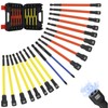 19 Pcs Magnetic Nut Driver Set for Impact Drill, 6