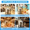 Stainless Steel Ice Bucket,3L Insulated Ice Bucket With Lid &