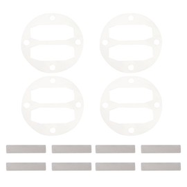 SG Store 4 Sets Air Compressor Head Aluminum Gasket Reed Valve Including 73mm Aluminum Gasket 10x47mm Valve Piece Compatible with Central Pneumatic Compressor Parts